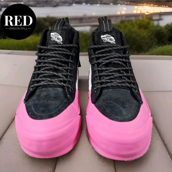 VANS SK8 Hi Dip MTE-2 Hiking Boots Shoes Pink Black Suede - Women's Size 8 - Picture 8 of 16